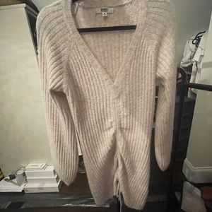 Size M sweater dress, cream color